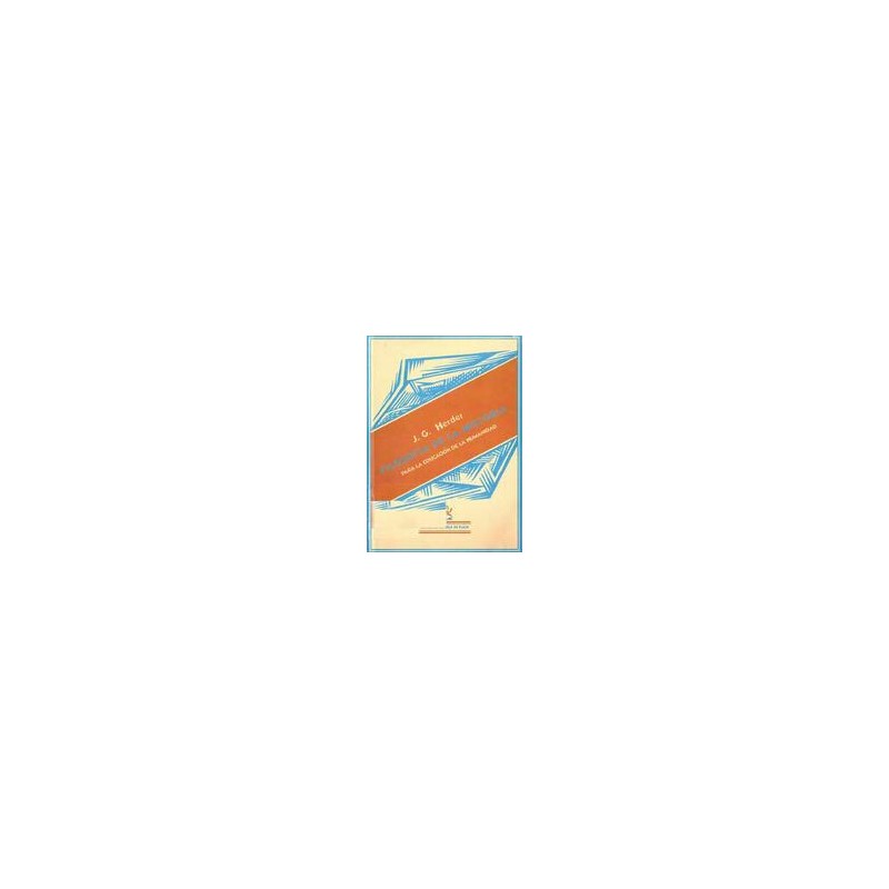 Filosofía de la historia para la educación de la humanidadAutor: Johann Gottfried von HerderEditorial: Nova