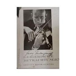 Geigerische Berachtungen - Georg KulenkampffAutor: AA.VV.Editorial: Otras editoriales