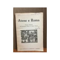 Atene e Roma Rassegna trimestrale dell' Associazione Italiana di Cultura Classica XXVIAutor: AA.VV.Editorial: Otras editorialesC