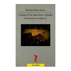 Como si lo estuviera viendoAutor: Salvador Rubio MarcoEditorial: Machado LibrosColección: Machado Libros: La balsa de la medusa