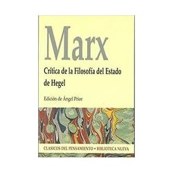 Crítica de la Filosofía del Estado de HegelAutor: Karl MarxEditorial: Biblioteca Nueva