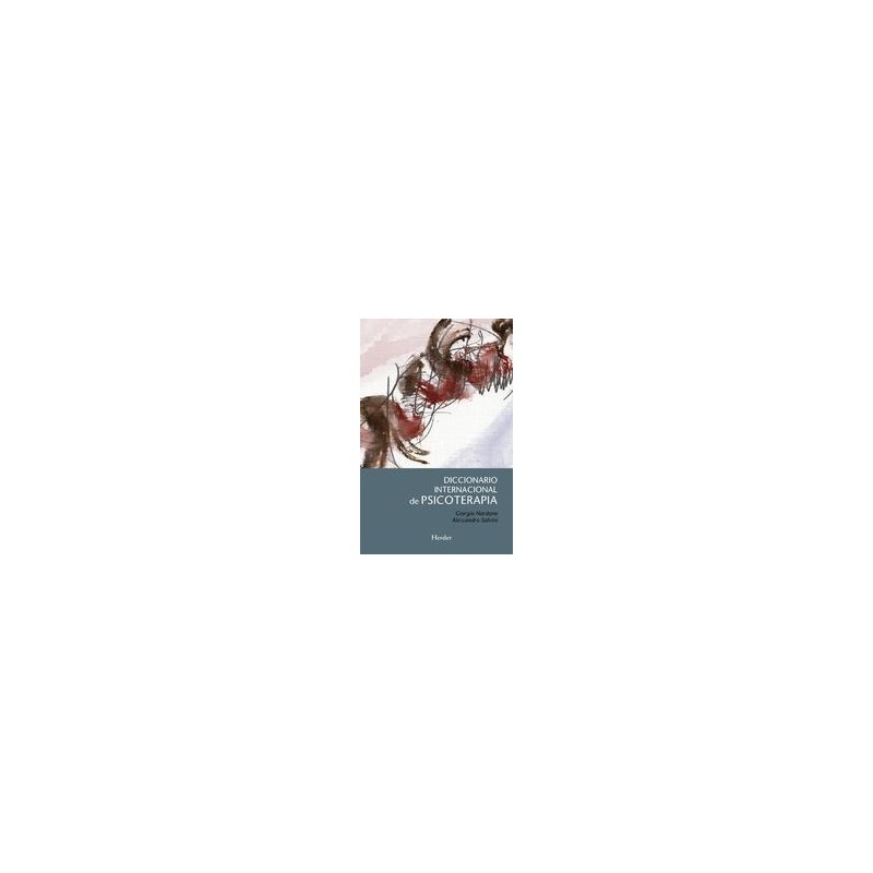 Diccionario internacional de psicoterapiaAutor: Giorgio NardoneEditorial: HerderColección: Herder: Terapia Breve